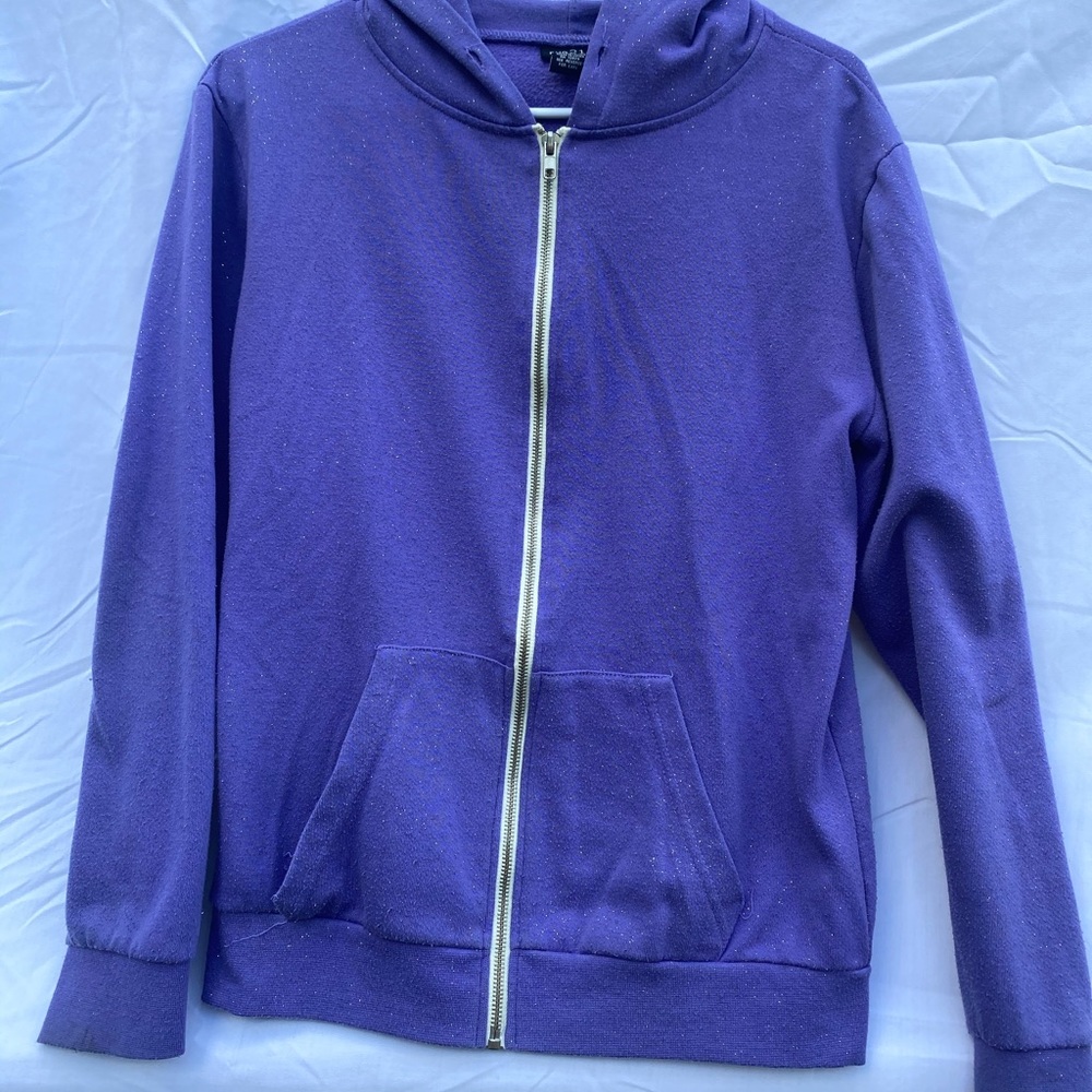 Sparkly Purple zip-up hoodie from Rue 21